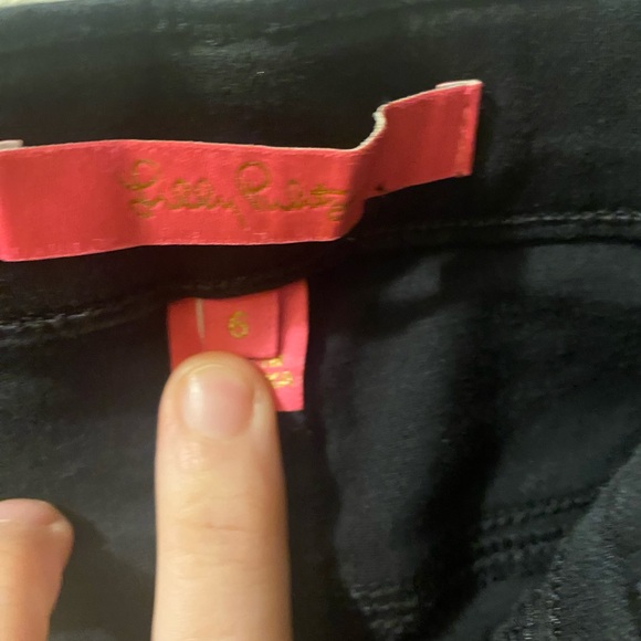 Lilly Puiltzer size 6 Classic Black Women's Jeans - Picture 10 of 16